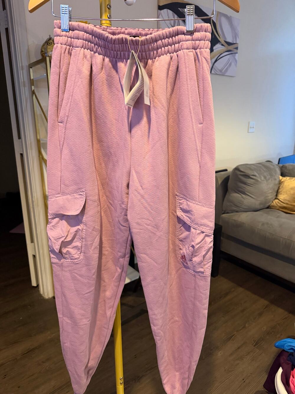 rose pink adidas joggers
